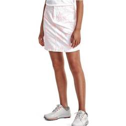 Under Armour Links Woven Printed Damen Golfrock - Weiss/Rosa