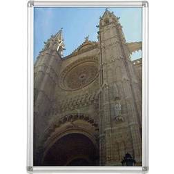 Franken BS0703 Picture frame Paper size: A2 (W x H x D) 45 x 62.4 x 1.2 cm Silver Bilderrahmen