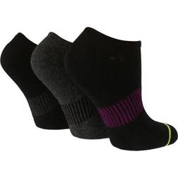 3er-Pack Damen Bamboo Low Cut Trainer Knöchel Socken - Schwarz