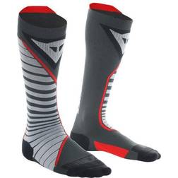 Dainese Thermo Long - Chaussettes - Noir/Gris/Rouge