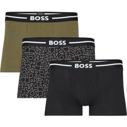 HUGO BOSS 3-Pack Boxer Trunk Green/Multi/Black