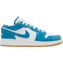 NIKE Air Jordan 1 Low SE GS - Cyber Teal/White/Armory Navy