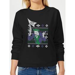 DC Comics Joker Pull de Noël Femme - Noir