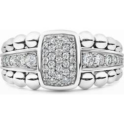 Lagos Lagos Sterling Caviar Spark Diamond Ring