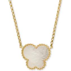 Effy Butterfly Pendant Necklace - Gold/White