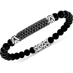 Effy Sterling Silver, Onyx & Spinel Bracelet