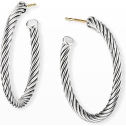 David Yurman Cablespira Hoop Earrings, 1"