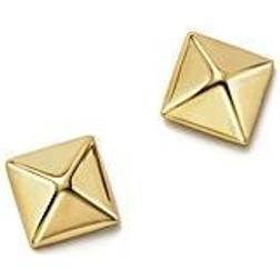 Saks Fifth Avenue Small Pyramid Post Earrings - Gold