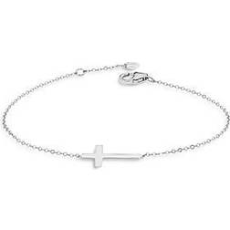 Saks Fifth Avenue Bloomingdale's Fine Collection Cross Pendant Bracelet in 14K White Gold Exclusive