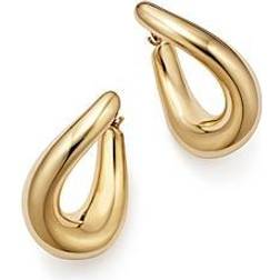 Saks Fifth Avenue Women's 14K Oval Twist Hoop Earrings