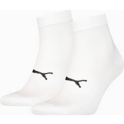 Puma Sport Unisex Light Quarter Socks Pack, White, 2.5-5, Clothing