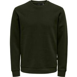 Only & Sons Felpa Con Scollo Rotondo Abete
