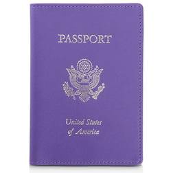 Royce RFID Blocking Passport Case - Purple