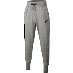 NIKE Girl's Sportswear Tech Fleece Trousers - Dark Grey Heather/White (CZ2595-091)