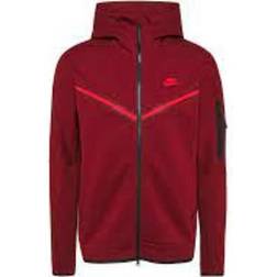 Nike Tech Fleece Full-Zip Hoodie - Team Red/University Red