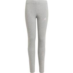 adidas Girl's Essentials Tight - Medium Gray Heather/Clear Pink