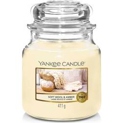 Yankee Candle Soft Wool & Amber Doftljus 411g