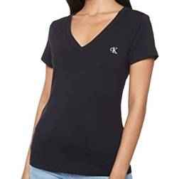 Calvin Klein Slim Organic Cotton V-Neck T-shirt - Black