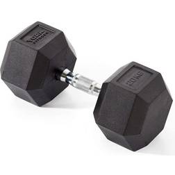 York Fitness Rubber Hex Dumbbell 20kg