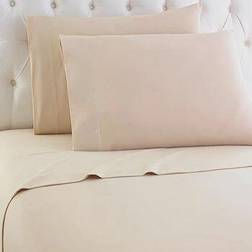 Micro Flannel Solid 3-pack Bed Sheet Beige (243.84x167.64)