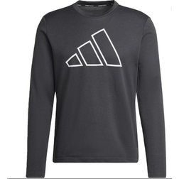 adidas Men Train Icons 3 Bar Logo Training Crew Sweatshirt