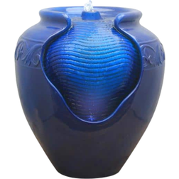 Teamson Home Glazed Urn Pot Floor Fountain