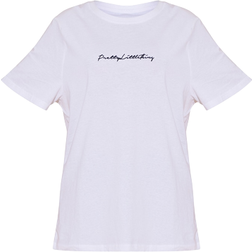 PrettyLittleThing Cotton Oversized T-shirt - White