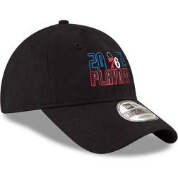 New Era Philadelphia 76ers 2022 NBA Playoffs Bubble Letter 9TWENTY Adjustable Hat - Black