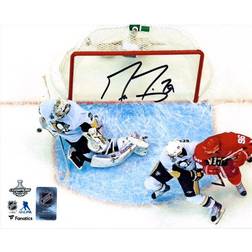 Fanatics Pittsburgh Penguins Marc-Andre Fleury Autographed 8" x 10" 2009 NHL Stanley Cup Finals Game 7 Series-Clinching Save Photograph