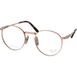 Ray-Ban ROUND II TITANIUM Rose Gold Montura Klara Lentes polariserade 50-20