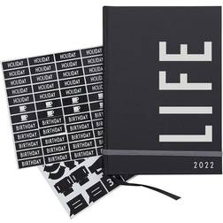 Design Letters Kalender 2022 Black Life