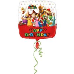 Amscan Ballon Aluminium Happy Birthday 43 Cm Super Mario Multicolores 43 cm