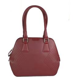 Eastern Counties Leather Womens/Ladies Twin Handle Bag (One size) (Cranberry)