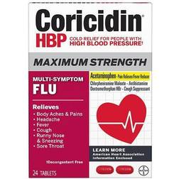 Coricidin HBP Maximum Strength Multi-Symptom Flu Tablets 24.0 ea