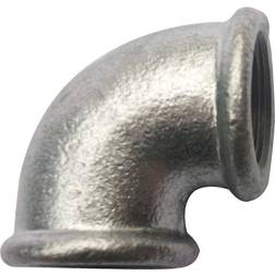 Galvaniseret vinkel 1/2" muffe/muffe
