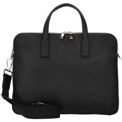 HUGO BOSS Crosstown Slim Computer Leather Bag Black (One size)