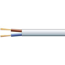 Lemvigh-Müller Lampeledning Oval 2x0.75mm2 Hvid 100 m