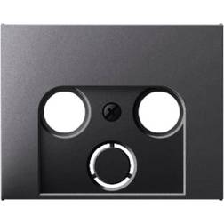 Berker Hager Polo. Central element for 2- and 3-output socket, anthracite mat-12017016