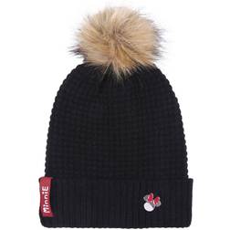 Cerda Beanie Tricot Pom Pom Minnie - Blue/Black