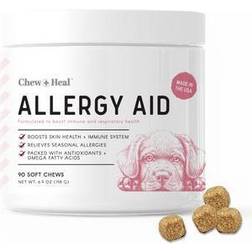 Chew + Heal Allergy Aid Dog Supplement, Count of 90