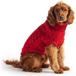 GF Pet Pet Chalet Dog Sweater, Red, X-Small
