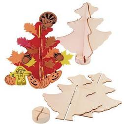 Colorations Easy Build Wooden Tree Set of 12