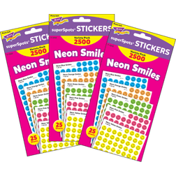 Trend Enterprises Neon Smiles superSpots Stickers Variety Pack Assorted