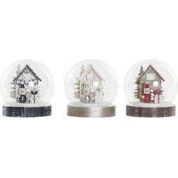 Dkd Home Decor "Julgranskula Trä Glas Tomte (3 pcs) (10 x 10 x 11 cm) Julgranspynt