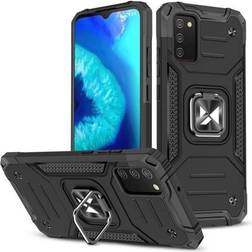 Wozinsky Galaxy A03s Skal Ring Armor Hybrid Magnetic Holder Svart