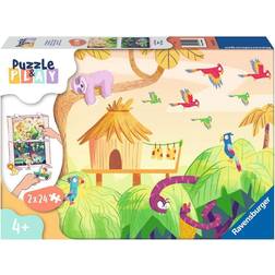 Ravensburger 2 Puzzles Puzzle & Play Jungle Adventures