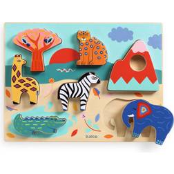 Djeco Savana Story Puzzle Play Set