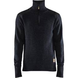 Blåkläder Wollen Sweatshirt Met Ritskraag - Bleu