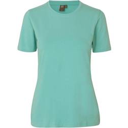 T-SHIRT Stretch dame støvet aqua