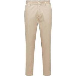 HUGO BOSS Tapered-fit trousers in micro-patterned stretch cotton